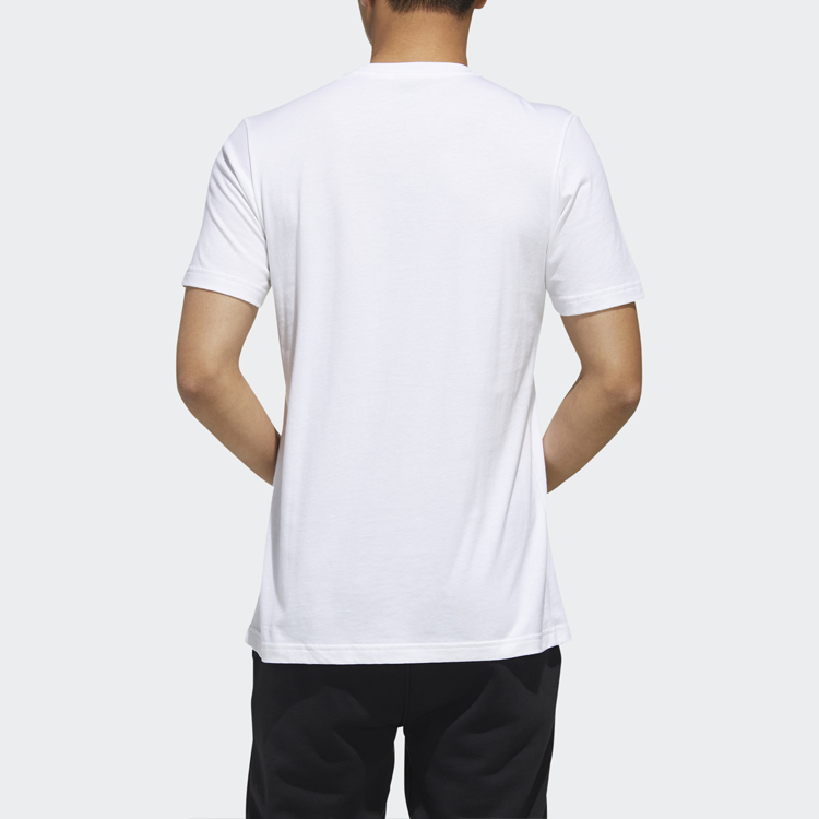 Мужская футболка adidas T (белая) — фото 5