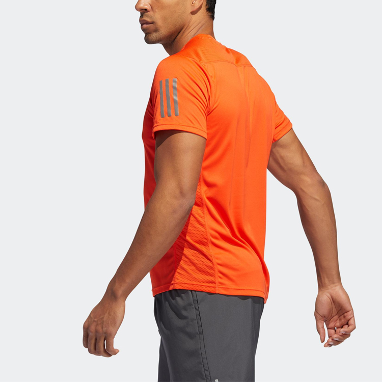 Мужская футболка adidas Own The Run T (оранжевая) — фото 5