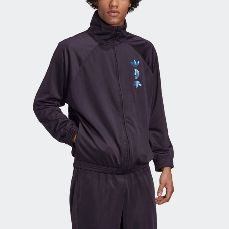Мужская куртка adidas originals Zeno Track Jacket (черный) — фото 6
