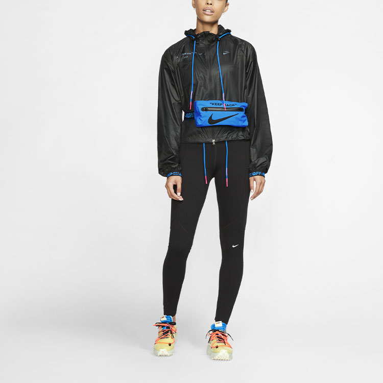 Женская куртка Nike x OFF-WHITE Windbreaker (черная) — фото 4