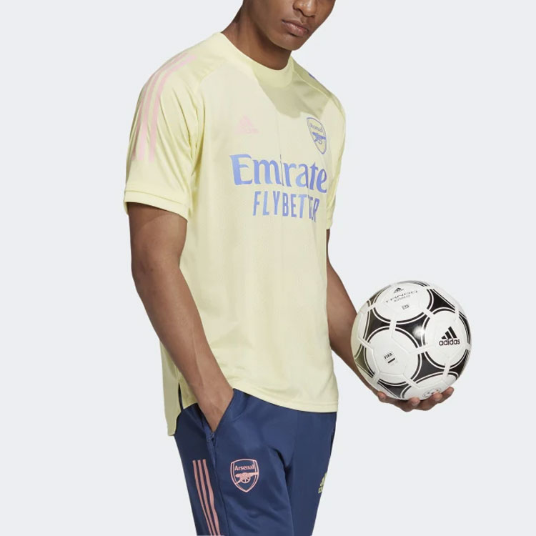 Adidas Arsenal Soccer Jerseys Men's Yellow Moderate Straight Fit