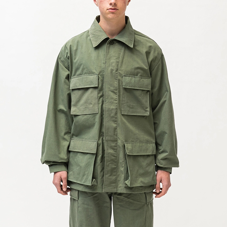 Мужская рубашка WTAPS SS22 (оливковая) — фото 7