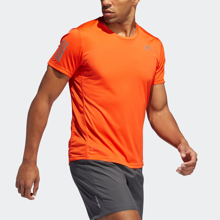 Мужская футболка adidas Own The Run T (оранжевая) — фото 6