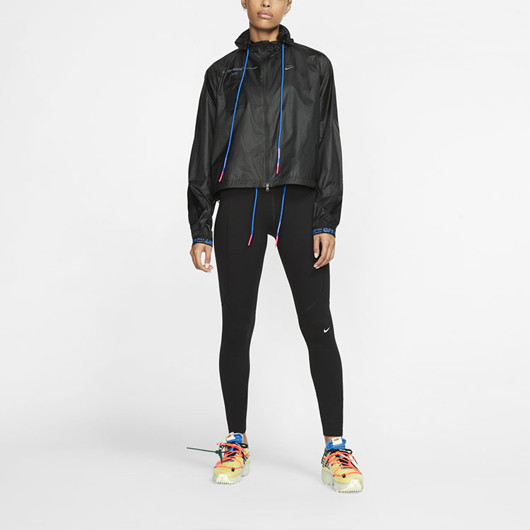 Женская куртка Nike x OFF-WHITE Windbreaker (черная) — фото 5