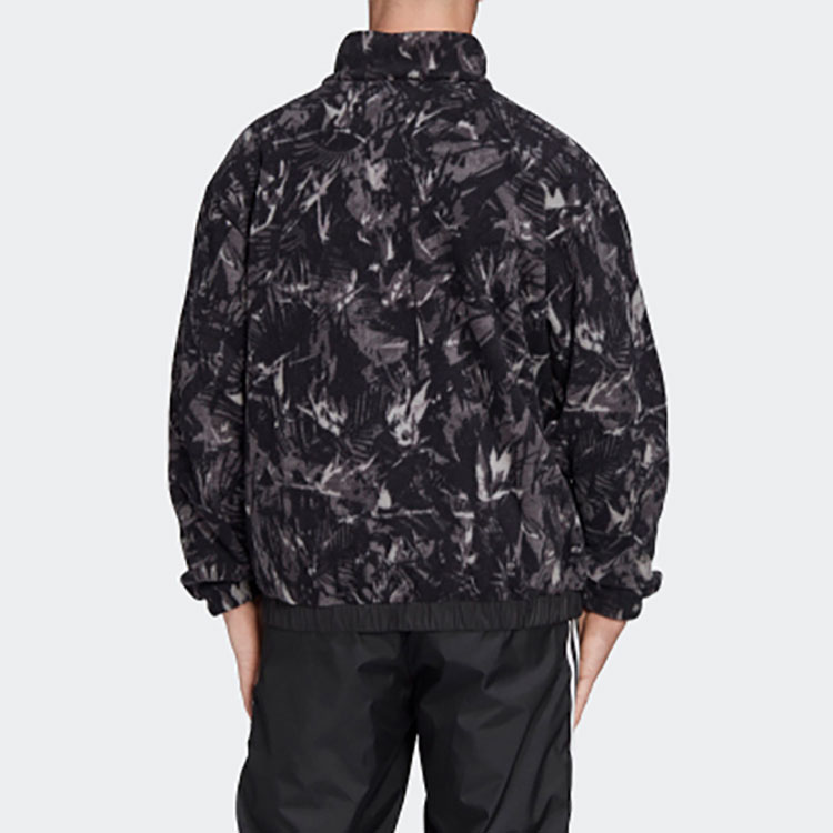 Мужская куртка adidas originals Polar Fleece AOP Polar Fleece AOP (черная) — фото 5
