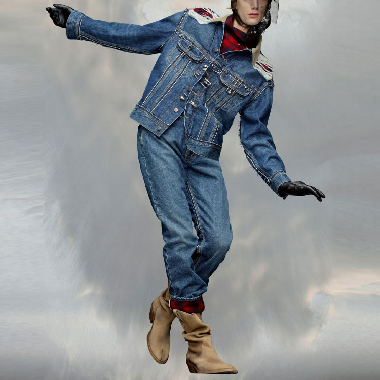 Куртка Maison Margiela (синяя) — фото 2