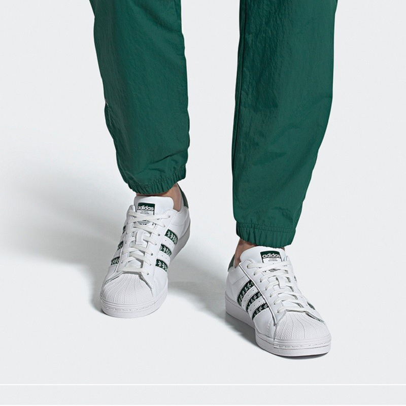 Кеды adidas originals SUPERSTAR (зеленый / белый) — Зелёный / белый — фото 7