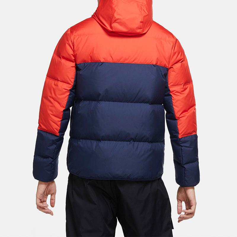 Мужская куртка Nike Sportswear Down-Fill Windrunner (красно-синяя) — фото 5
