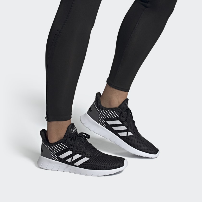 Мужские кроссовки adidas neo Asweerun (черно-белые) — фото 7