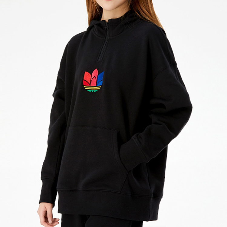 Женское худи adidas (черное) — фото 3