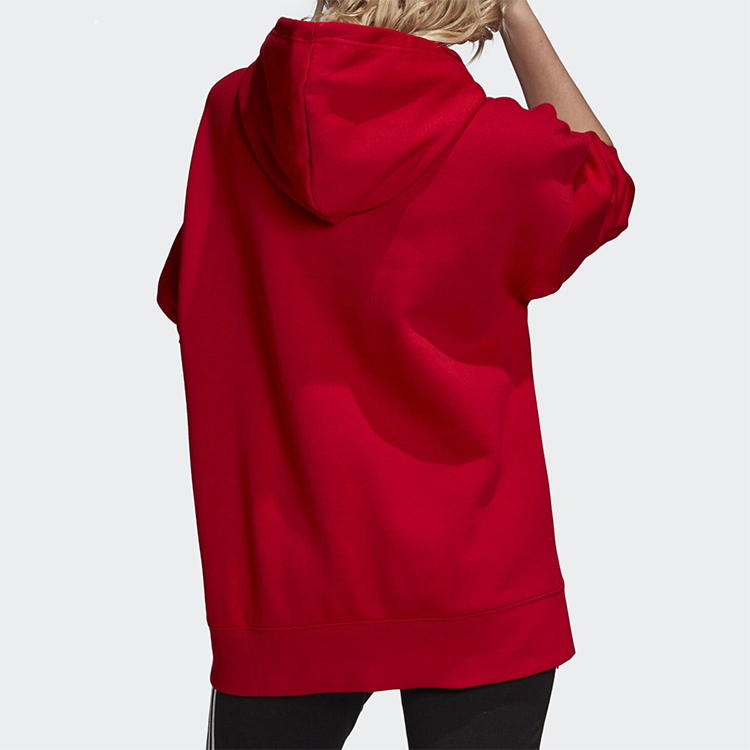 Худи adidas originals Trefoil Half-zip (красное) — фото 4