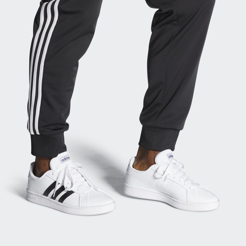 Кеды adidas neo GRAND COURT (бело-черные) — фото 7