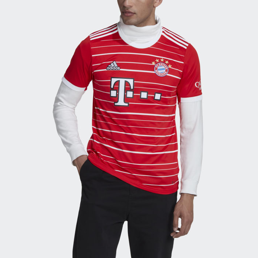 Adidas Bayern Munich Black Soccer Jersey Men’s Red