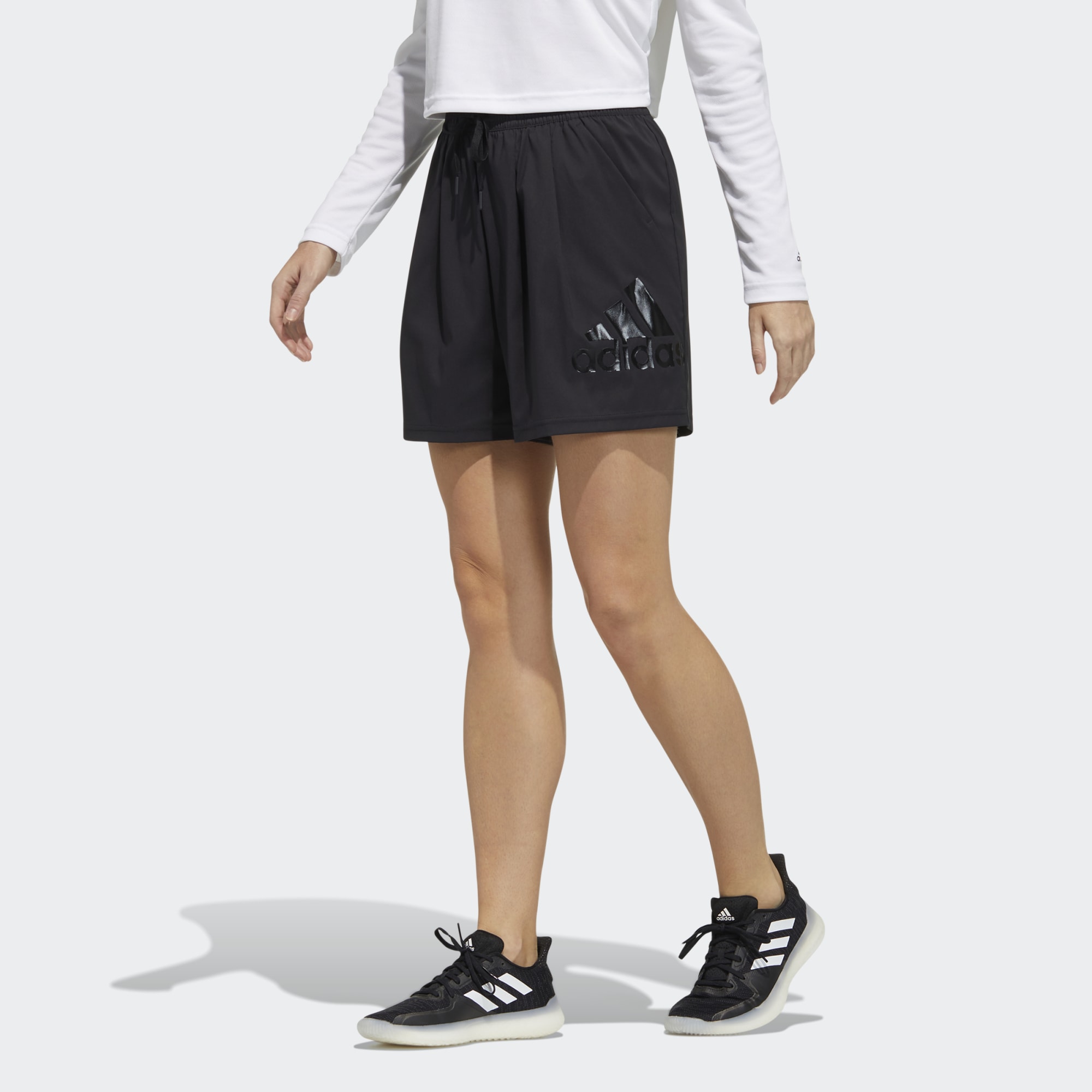 Женские шорты adidas Fi Shorts Bos (черные) — фото 2