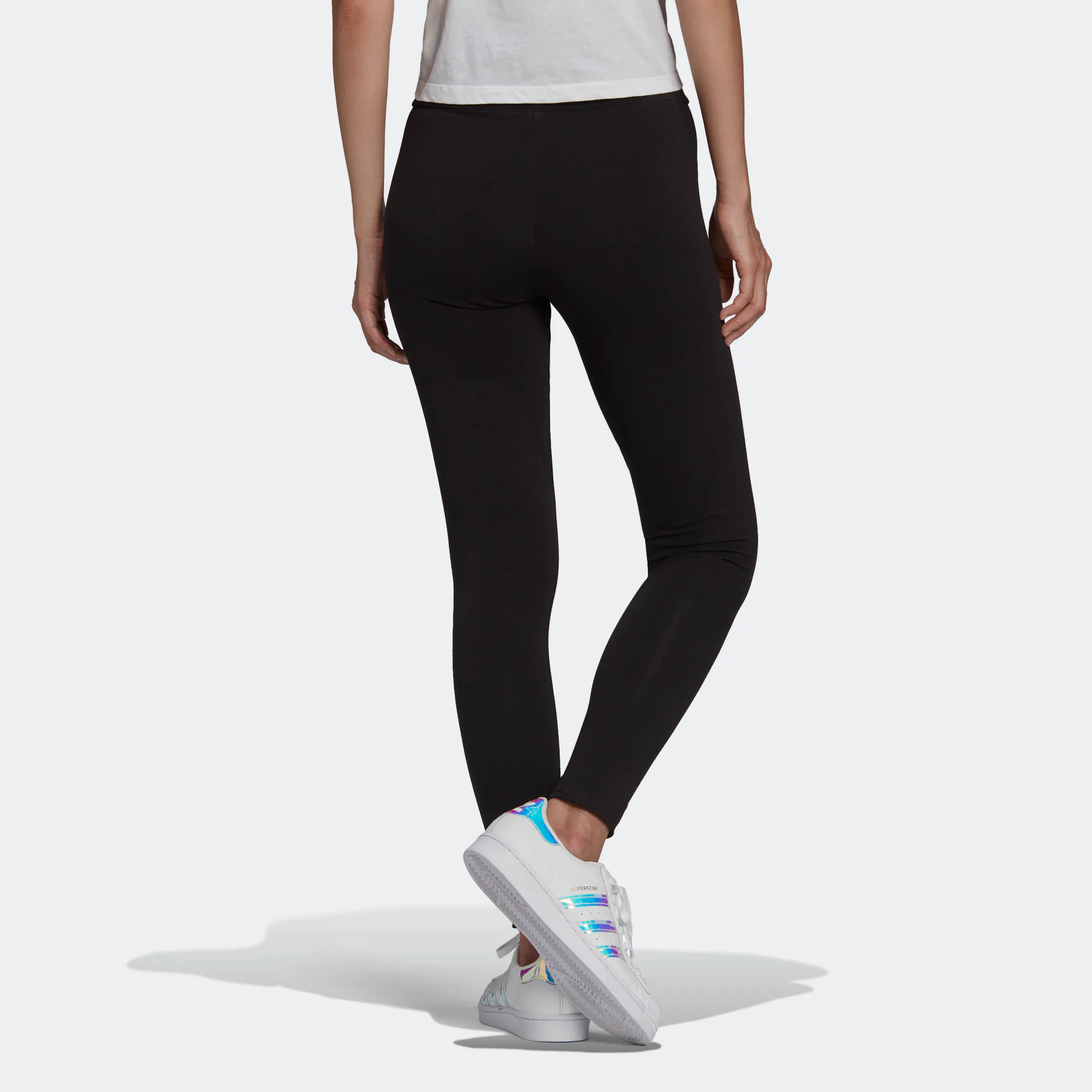Adidas Originals trefoil logo cotton leggings