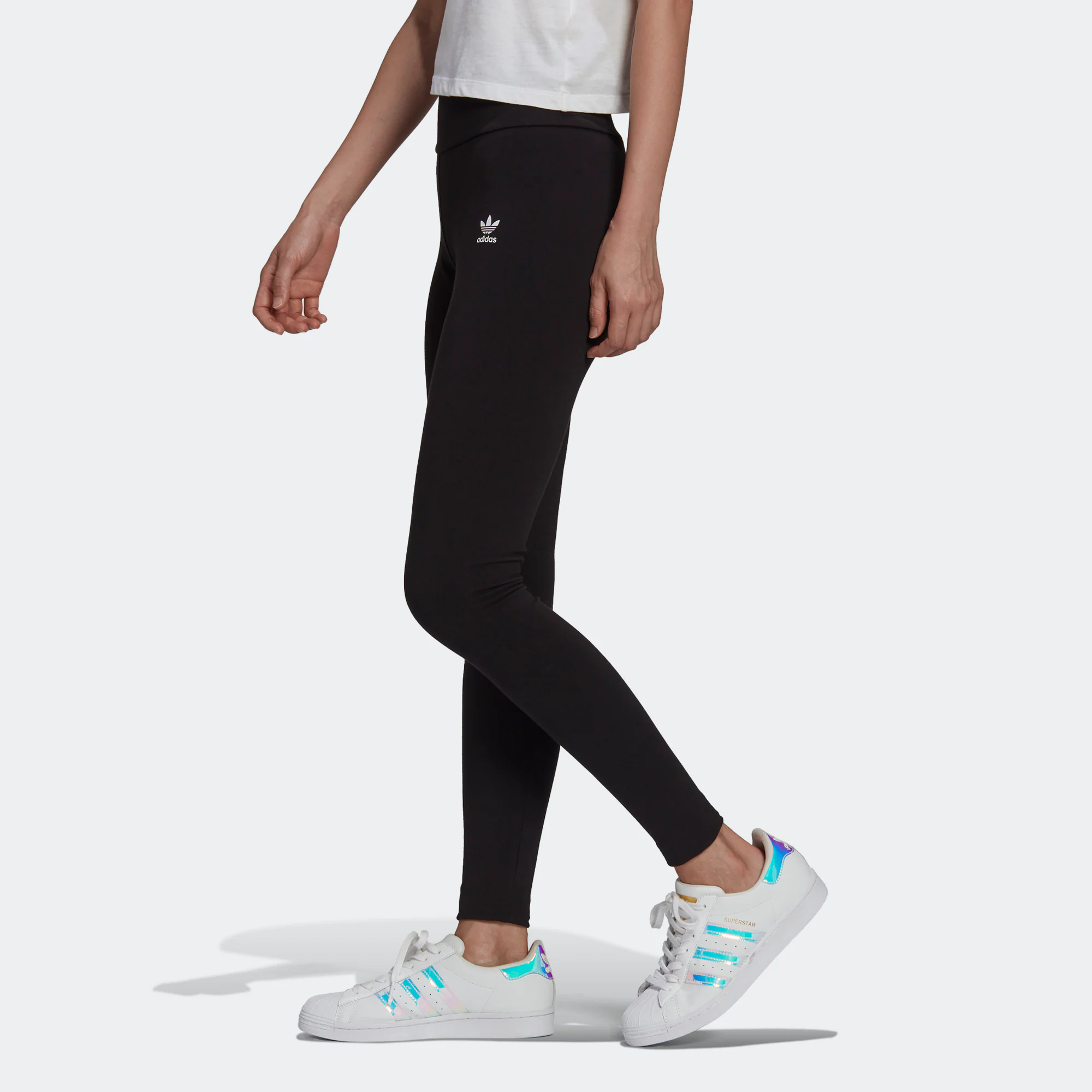 Adidas Originals trefoil logo cotton leggings