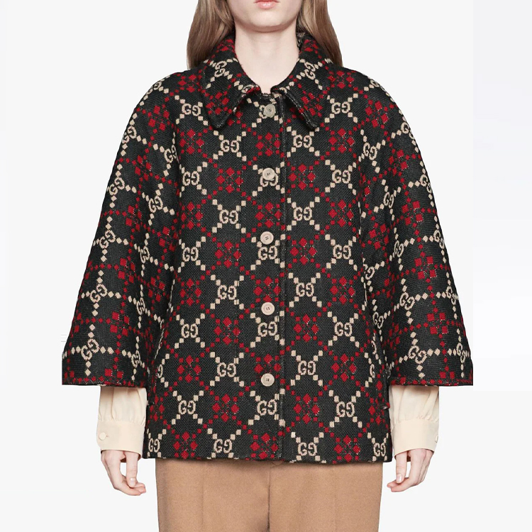 Женская куртка Gucci Logo (разноцветная) — фото 3