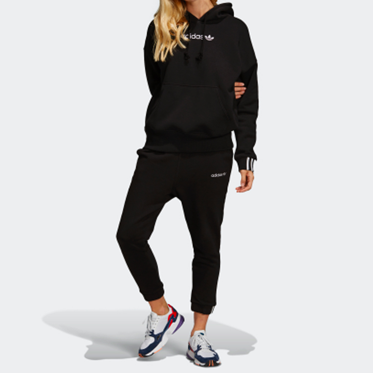 Женское худи adidas originals (черное) — фото 3