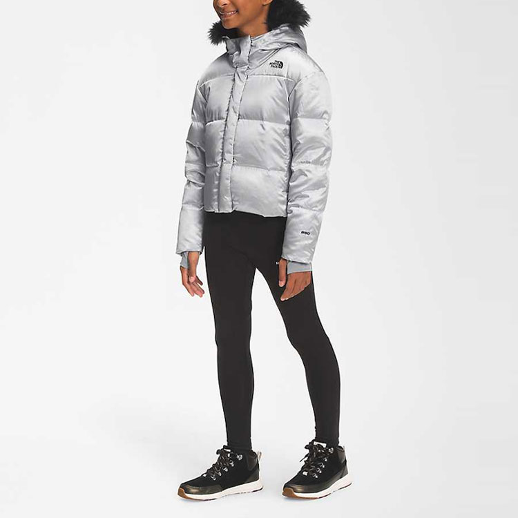 Женская куртка The North Face Dealio City 550 (серебряная) — фото 2