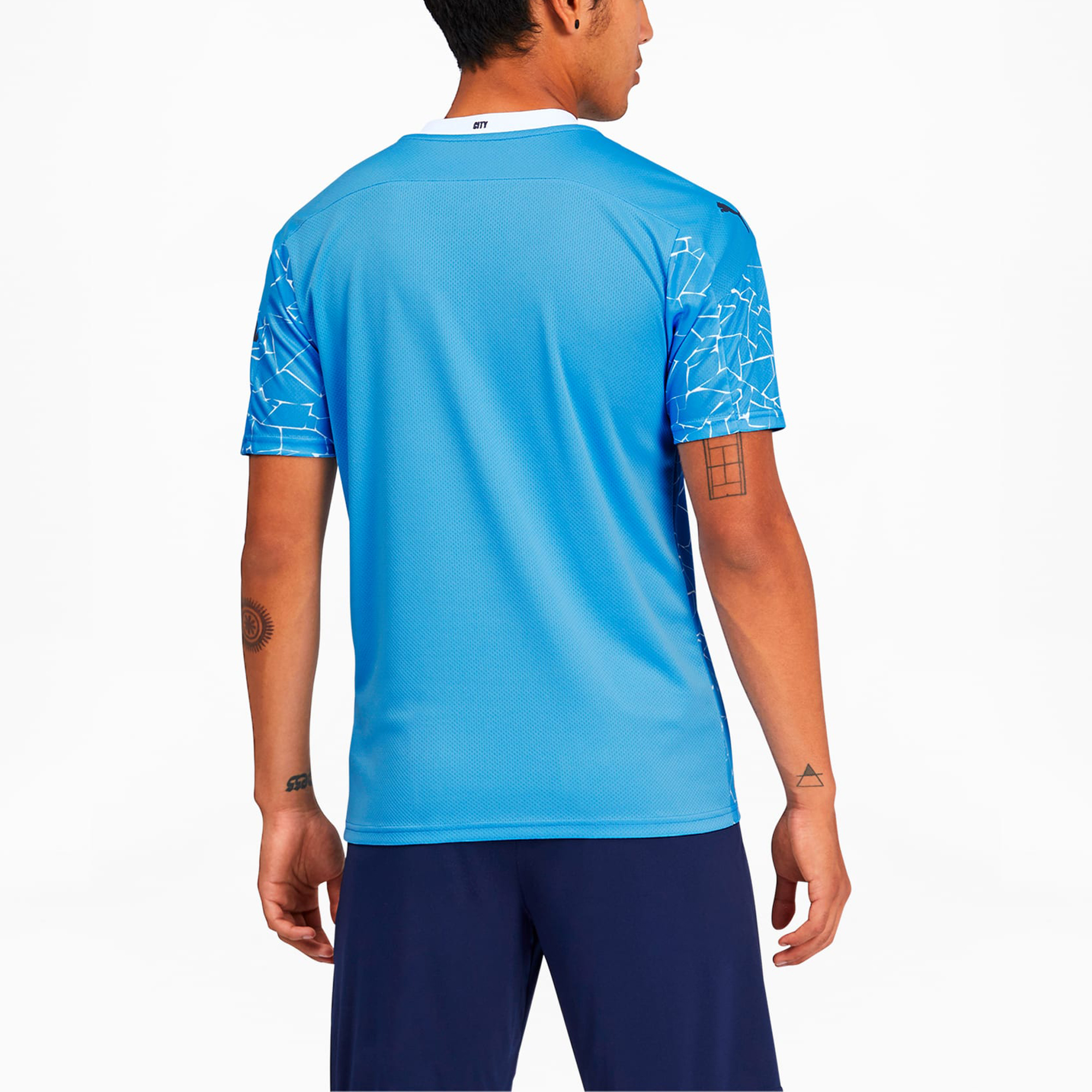 Мужская футболка Puma Manchester City FC Fan Jersey (голубая) — фото 7