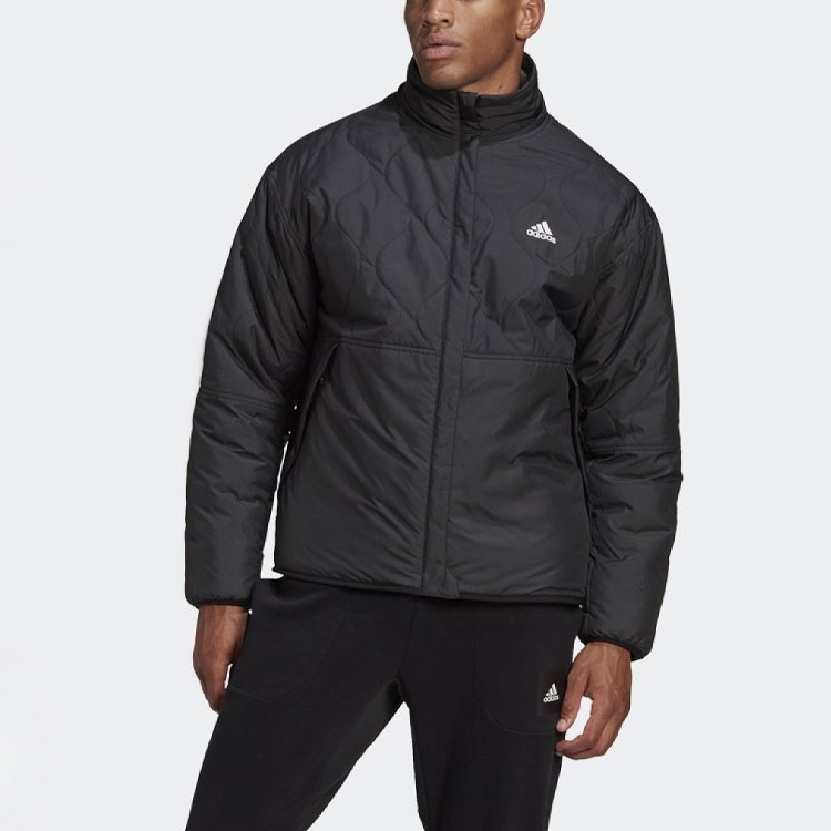 Мужская куртка-куртка adidas Sherpa Rev Jkt (серая) — фото 4