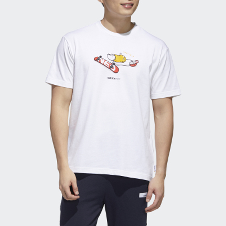 Футболка adidas neo (белая) — фото 4