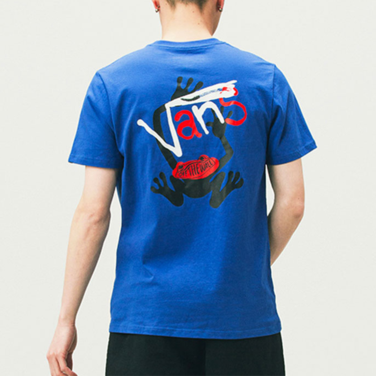 Футболка Vans x FIVEMONKER (голубая) — фото 4