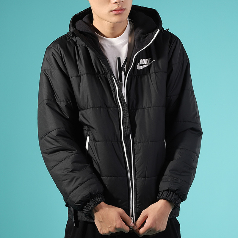 Мужская куртка Nike Hooded Winter Jacket (черная) — фото 6