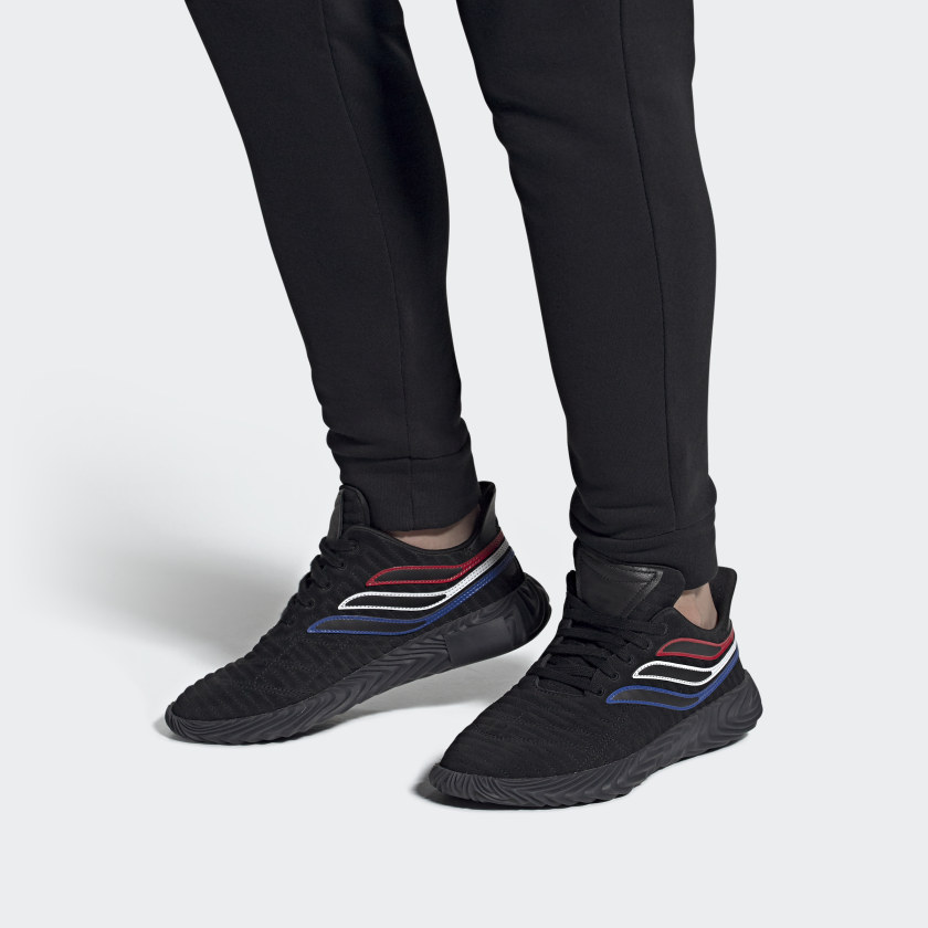 Кеды adidas originals Sobakov (черно-бело-синие) — фото 7