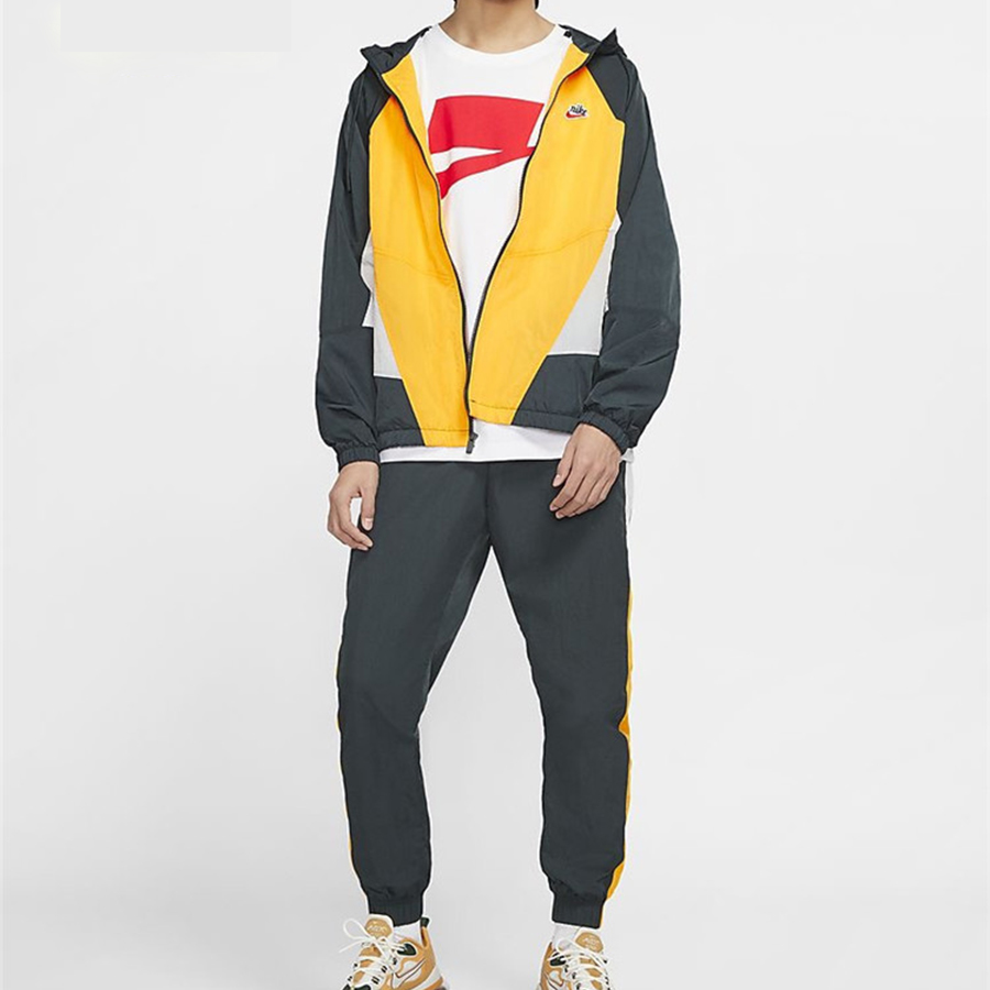 Мужская куртка Nike Sportswear Heritage Windrunner (желтая) — фото 6