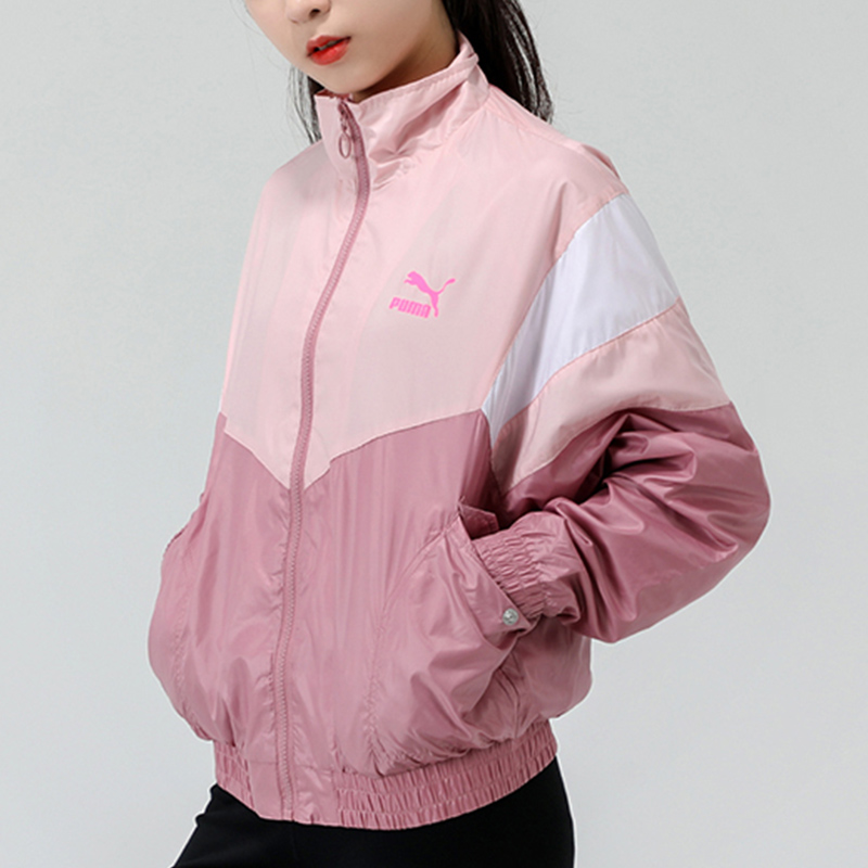 Женские куртка PUMA Modern Sports Tfs (розово-фиолетовая) — фото 3