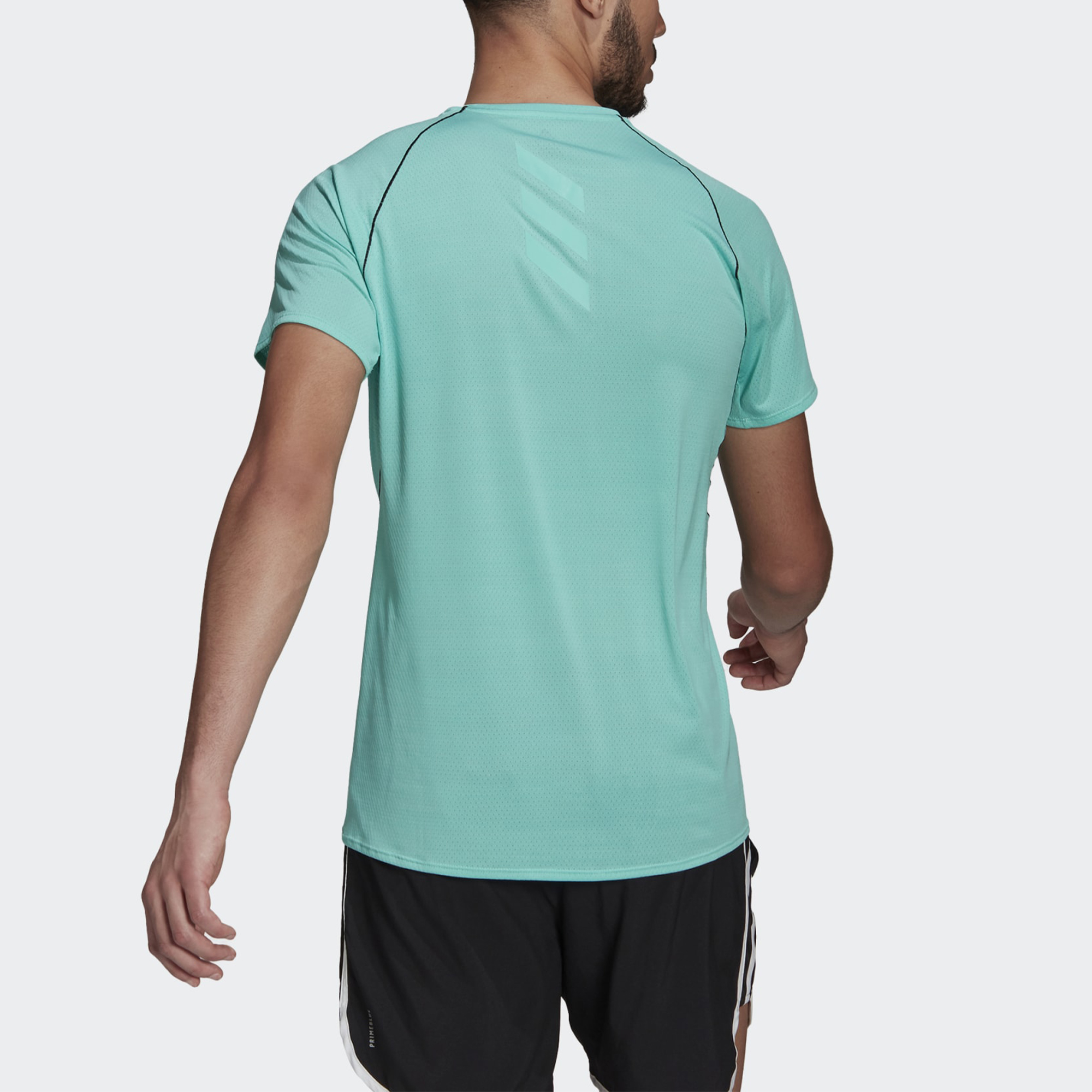 Мужская футболка adidas Adi Runner Tee (мятно-зеленая) — фото 3