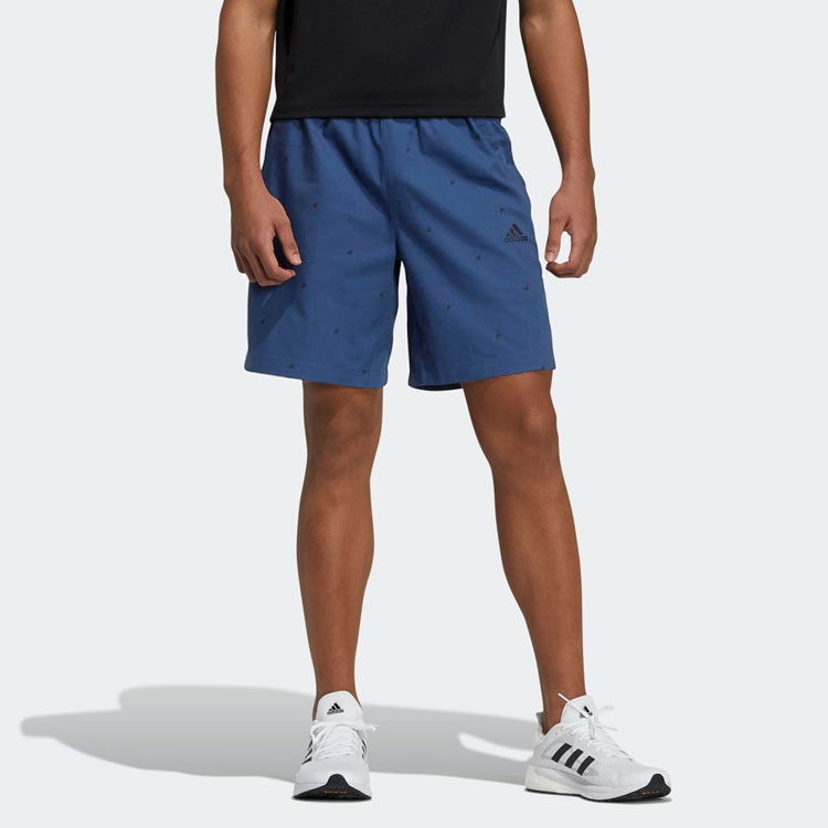 Мужские шорты adidas Fi Short Aop (темно-синие) — фото 4