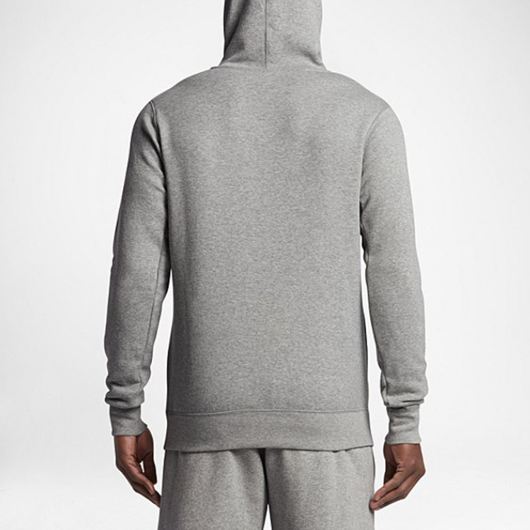 Мужское худи Jordan Fleece Hoodie (серое) — фото 4