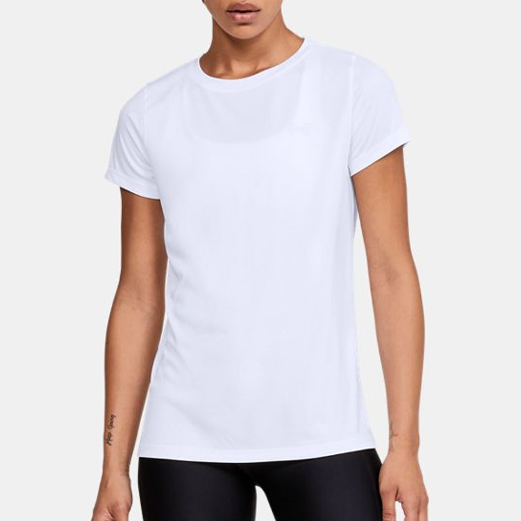 Женская футболка Under Armour Velocity Solid Crew (белая) — фото 4