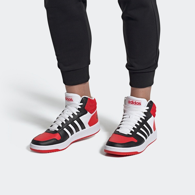 Мужские кеды adidas neo Hoops 2.0 Mid (черные) — фото 6