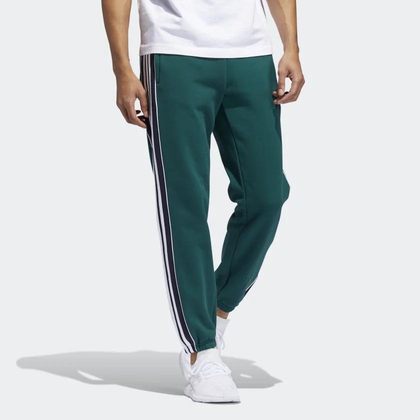 Мужские штаны adidas originals (зеленый) — фото 4