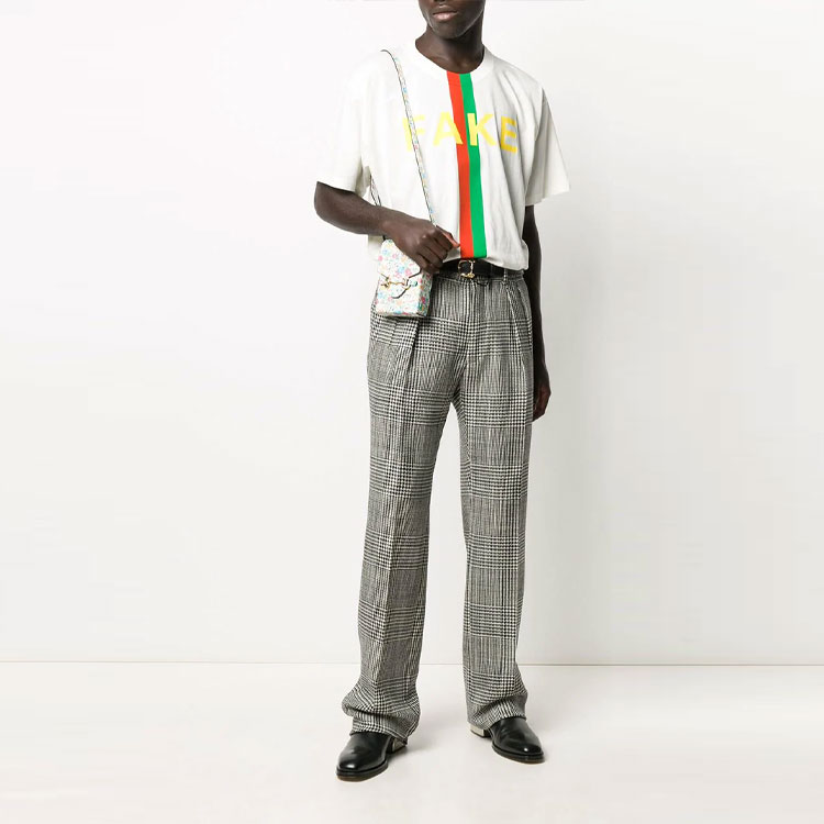 Мужская футболка Gucci (белая) — фото 4