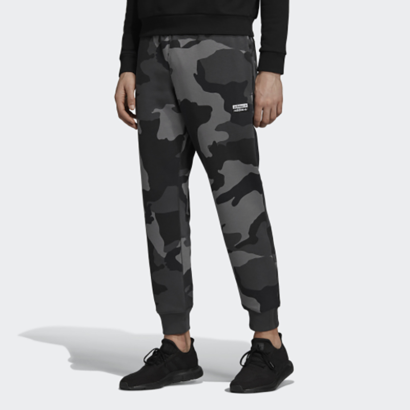 Мужские штаны adidas Originals (черно-зеленые) — фото 3