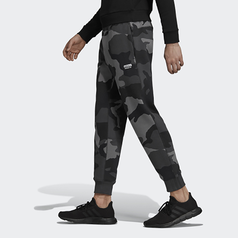 Мужские штаны adidas Originals (черно-зеленые) — фото 4