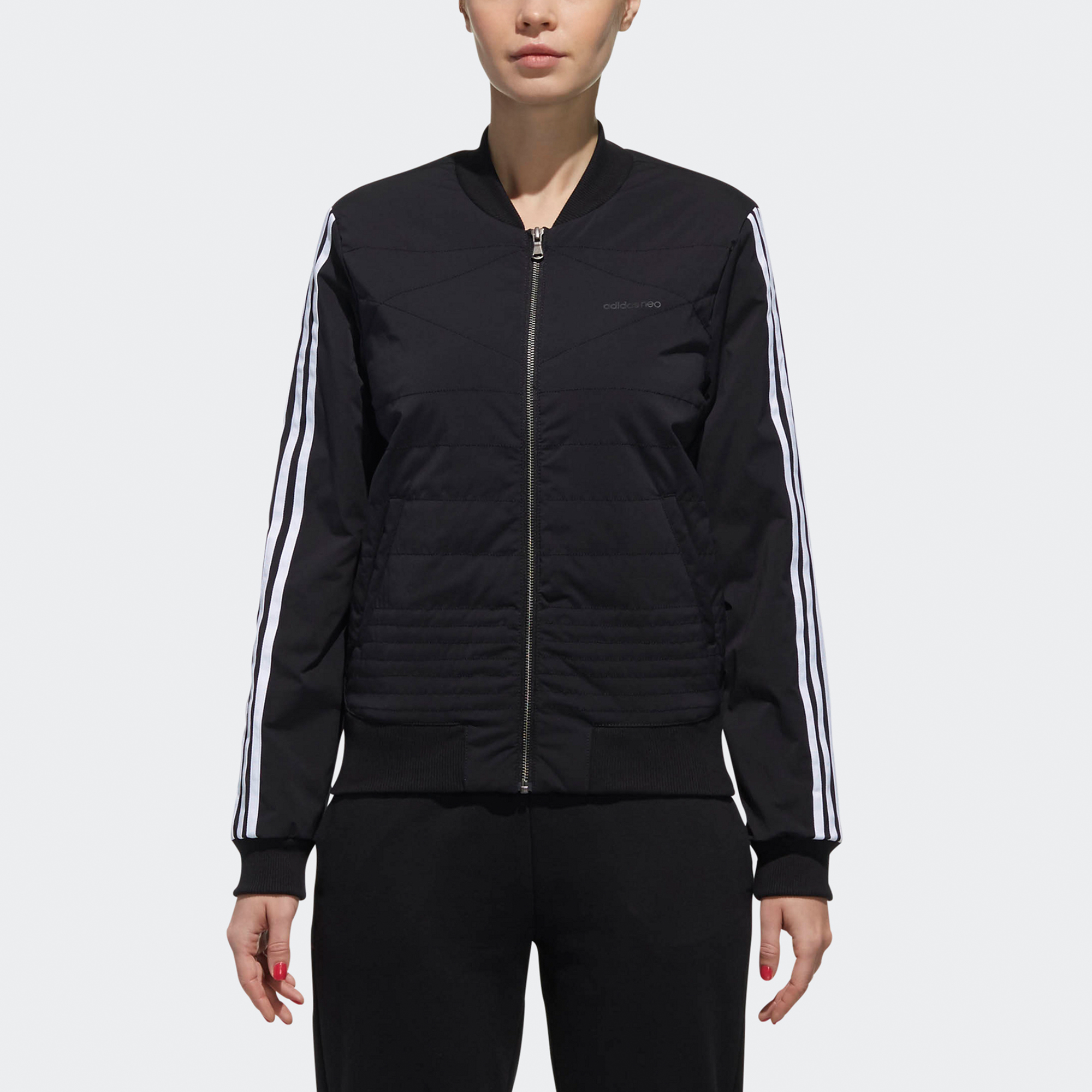 Женская куртка adidas (черная) — фото 4