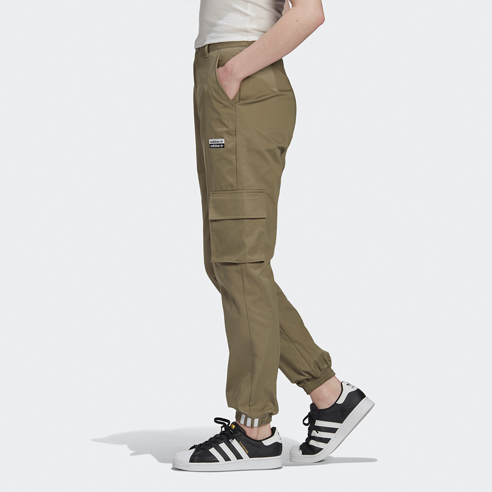 Женские штаны adidas originals (темно-каки) — фото 5
