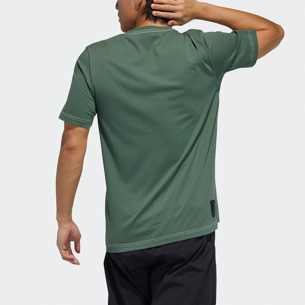 Мужская футболка adidas WJ T GFX (желтая) — фото 3