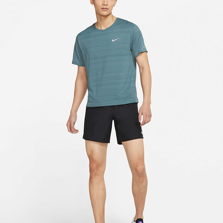 Nike Running T Shirt Men’s Gray Green