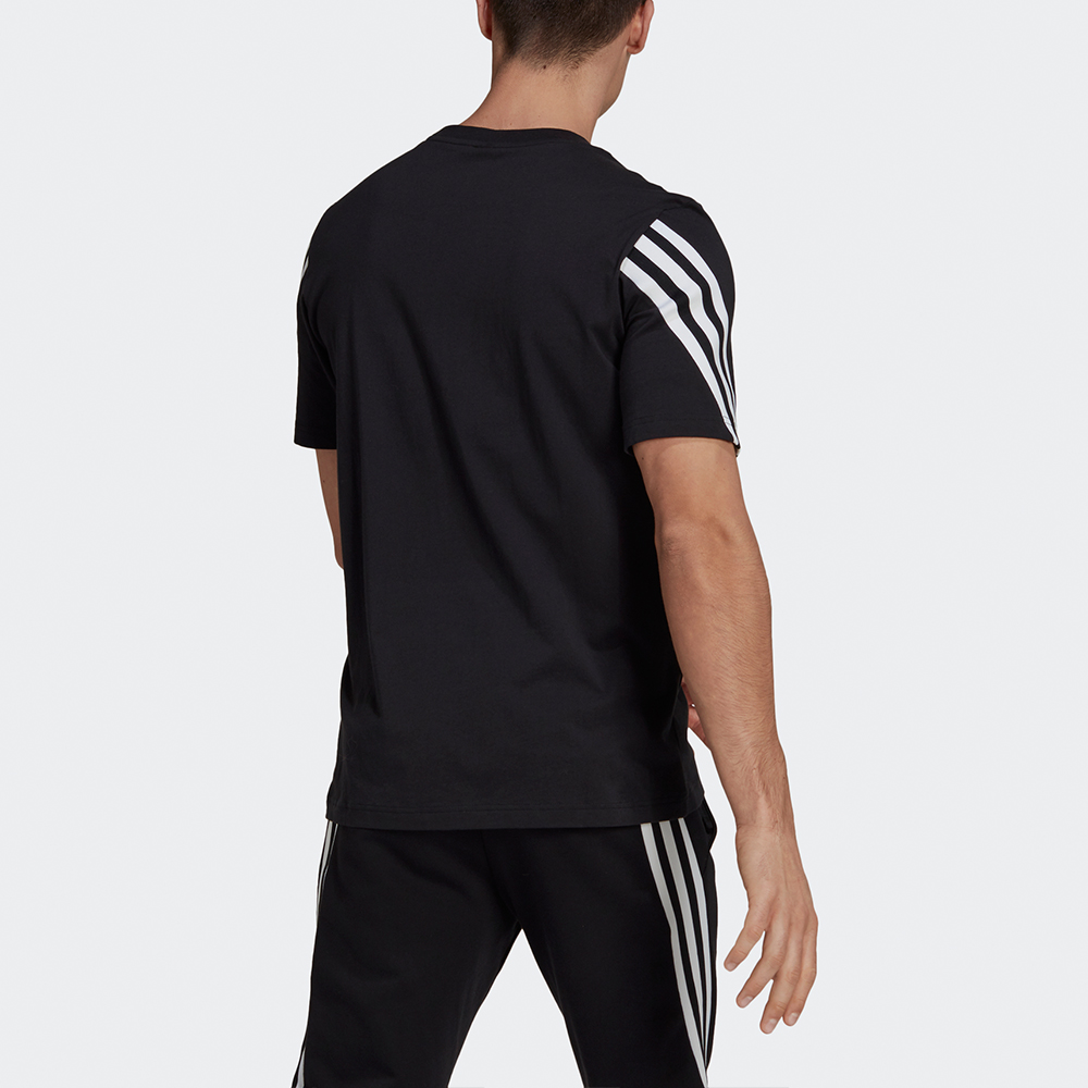 Мужская футболка adidas M 3s Tape Tee (черная) — фото 4