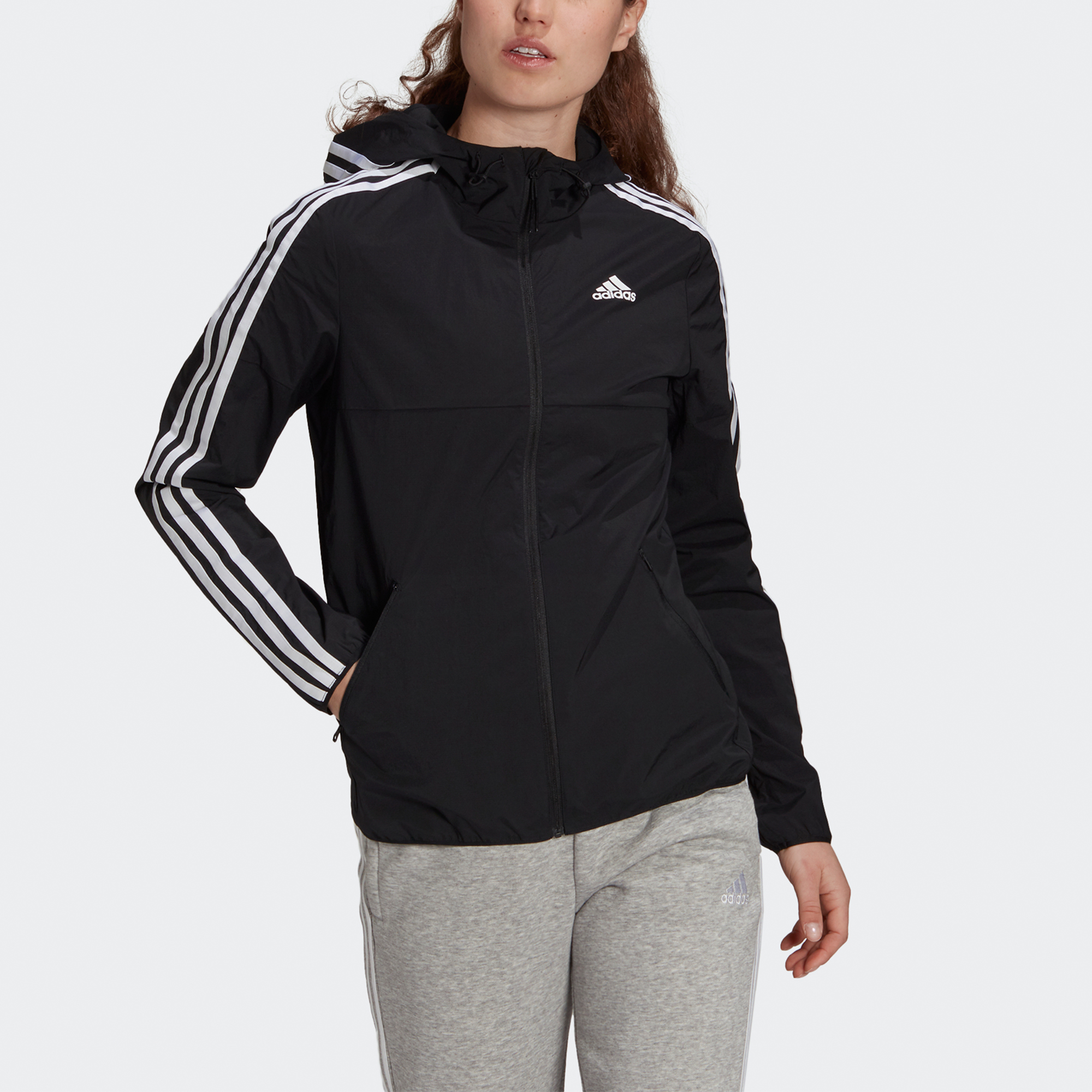 Женские куртка adidas Windbreaker (черные) — фото 2
