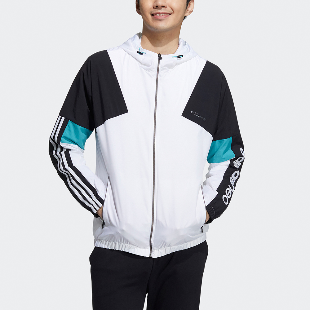 Мужская куртка adidas neo M Cs Cb Wb 2 (белая) — фото 2