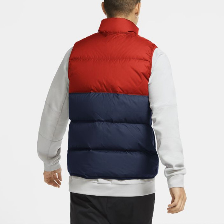 Мужская куртка Nike Nsw Dwn Fil Wr Vest Shld (сине-красный) — фото 5