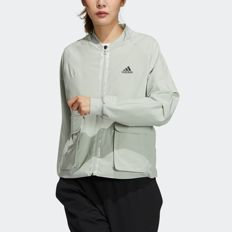 Женская куртка adidas Tech Bomber (зеленая) — фото 4
