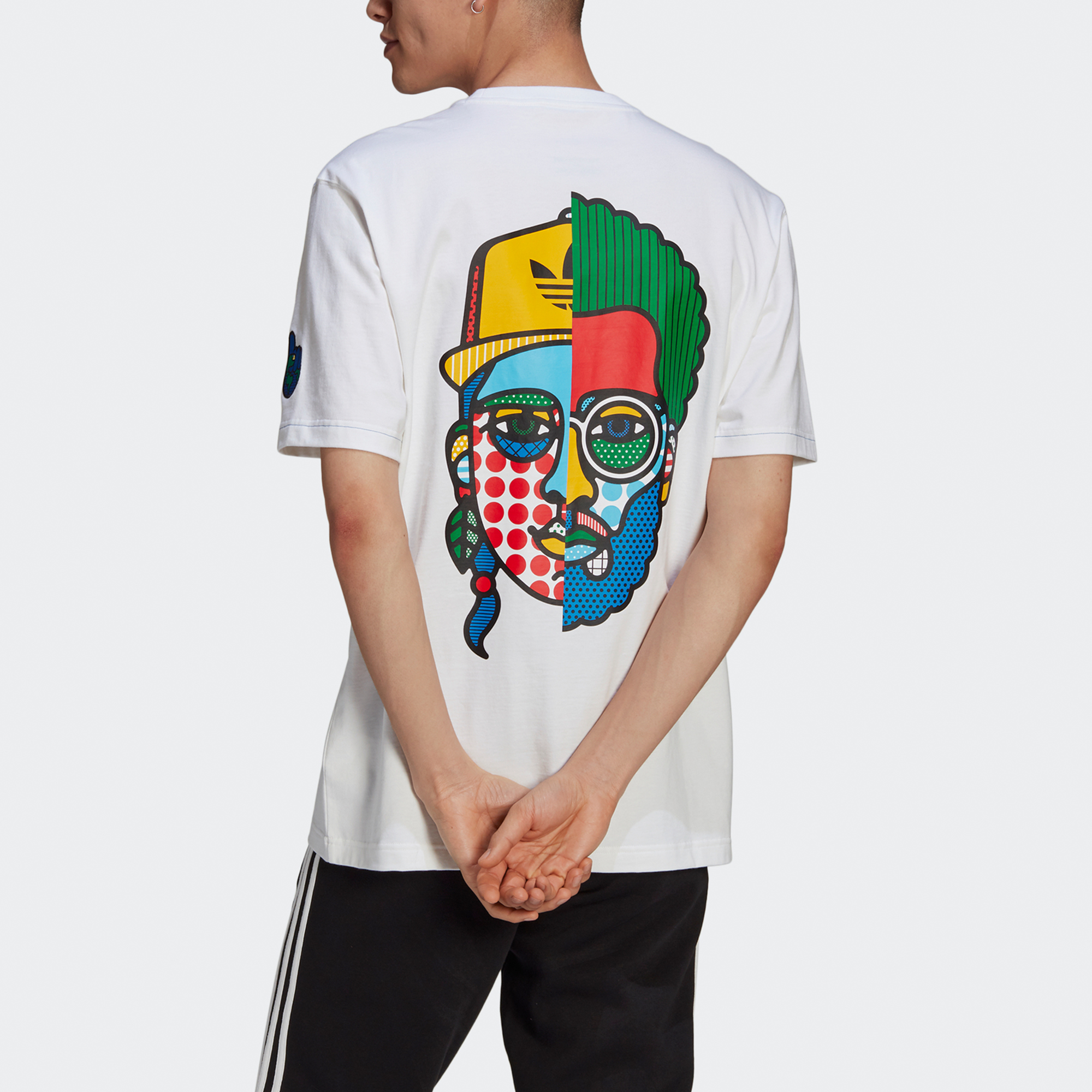 Мужская футболка adidas Artist Tee Ss (белая) — фото 3